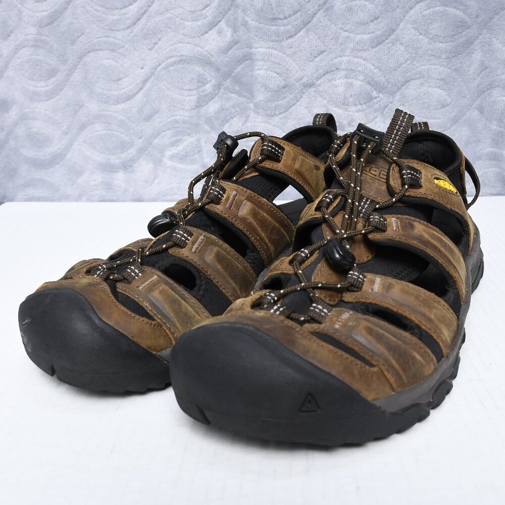 Keen 1022427 Mens Targhee III Hiking Leather Waterproof Sport Sandals Sz 11.5